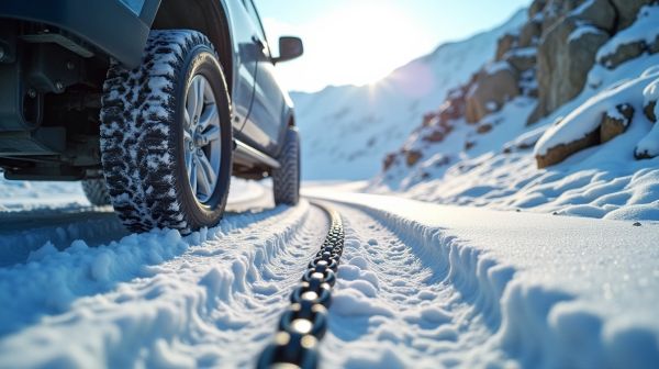 Les chaînes neige assurent sécurité et adhérence en montagnes