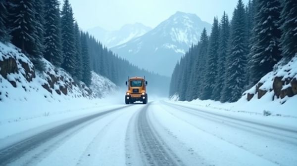 Les chaînes neige assurent sécurité et adhérence en montagnes